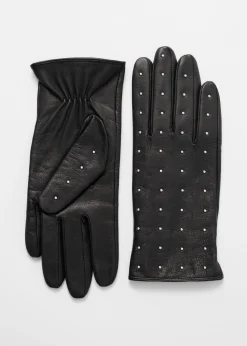 Lederhandschuhe mit Nieten