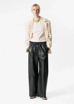 Lederhose mit Kordelzug