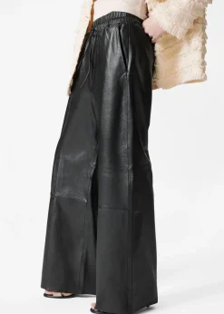 Lederhose mit Kordelzug