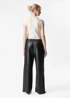 Lederhose mit Kordelzug