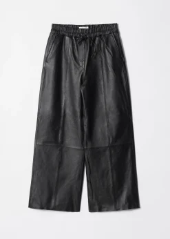Lederhose mit Kordelzug