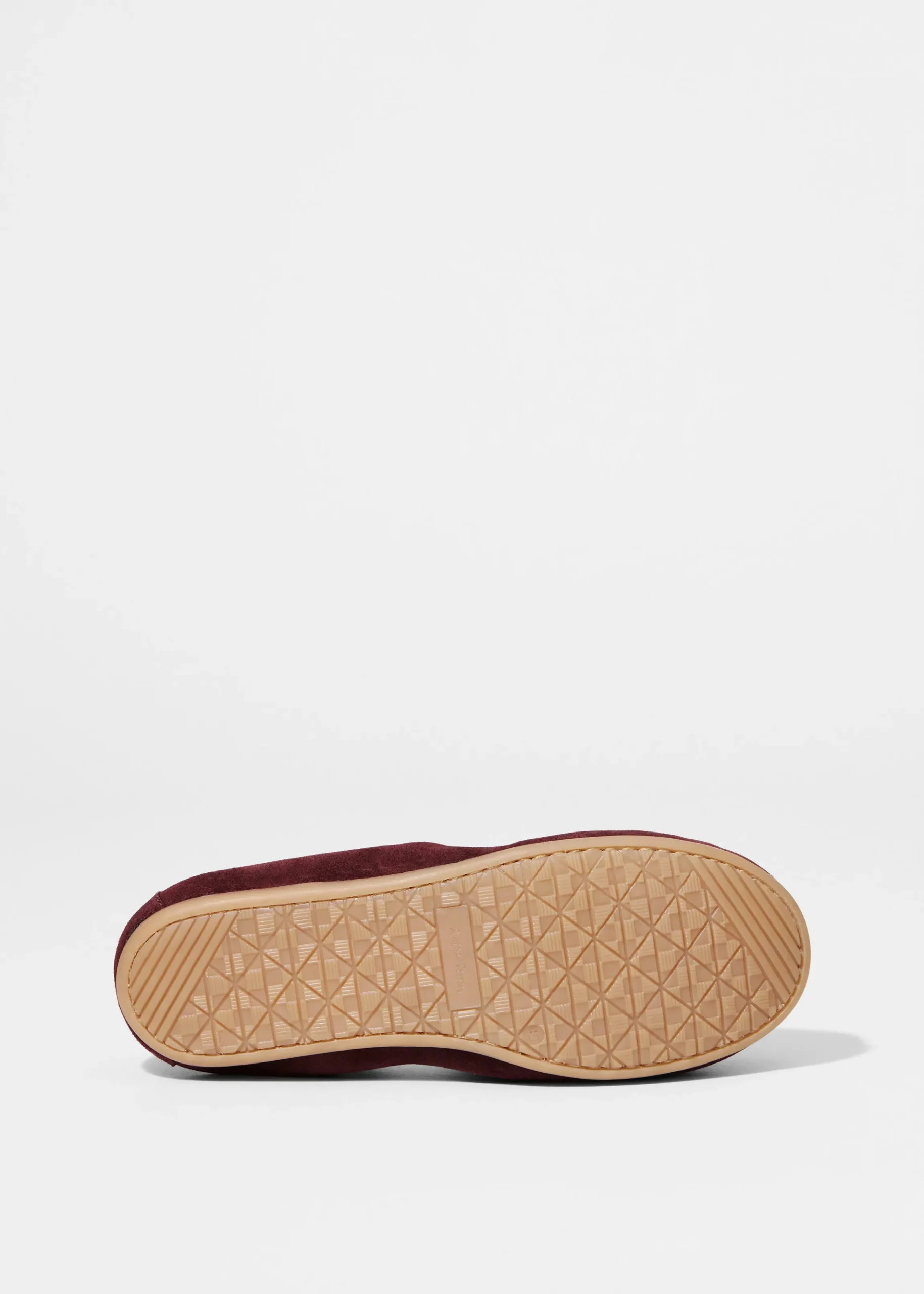 Loafer aus Veloursleder mit Bommel