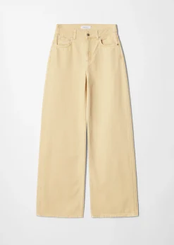 Locker geschnittene Jeans mit weitem Bein