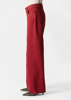 Locker geschnittene Jeans mit weitem Bein