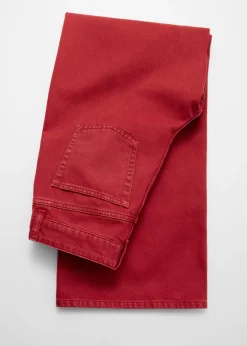 Locker geschnittene Jeans mit weitem Bein