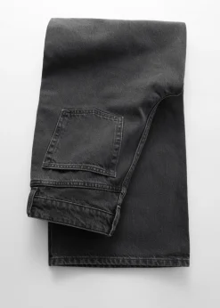 Locker geschnittene Jeans mit weitem Bein