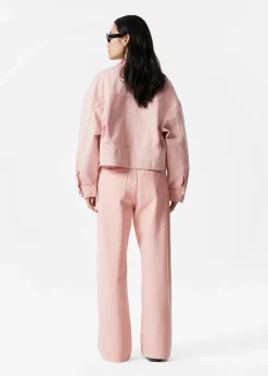 Locker geschnittene Jeans mit weitem Bein