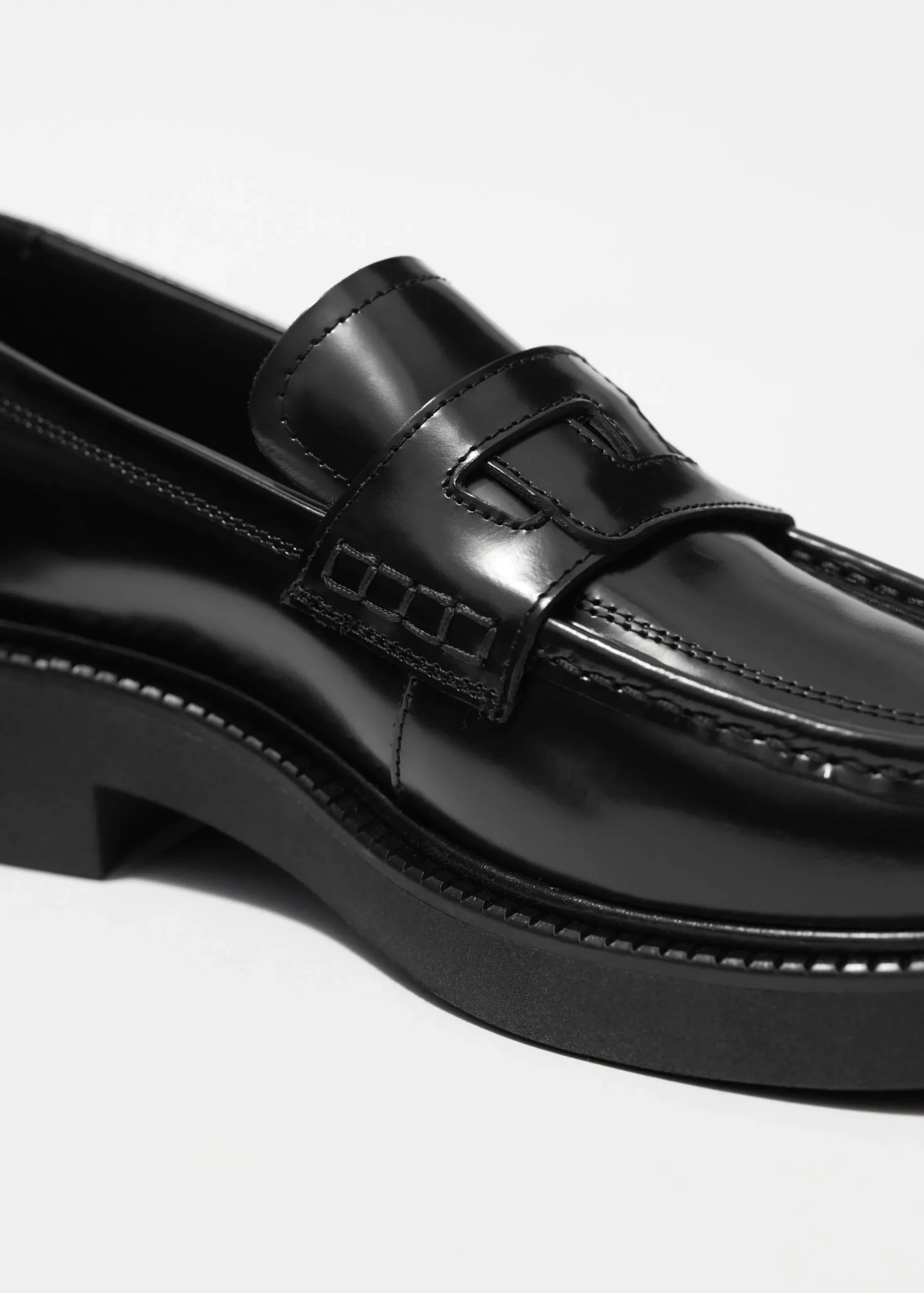 Markante Loafers aus Leder