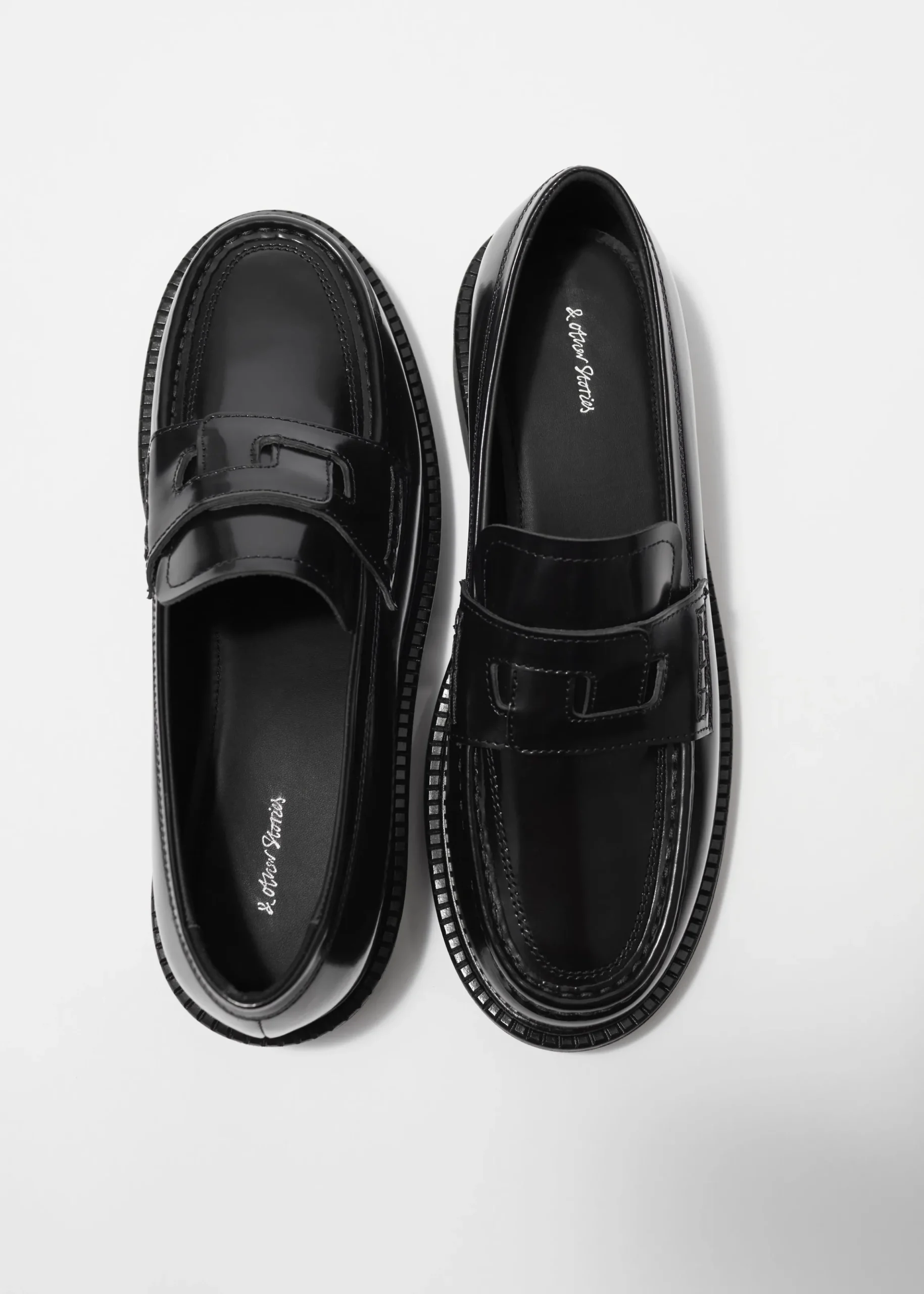 Markante Loafers aus Leder