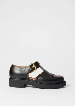 Markante Mary-Jane-Schuhe aus Leder
