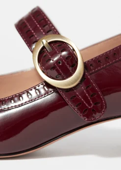 Mary-Jane-Pumps aus Leder