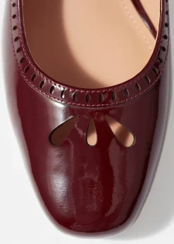 Mary-Jane-Pumps aus Leder
