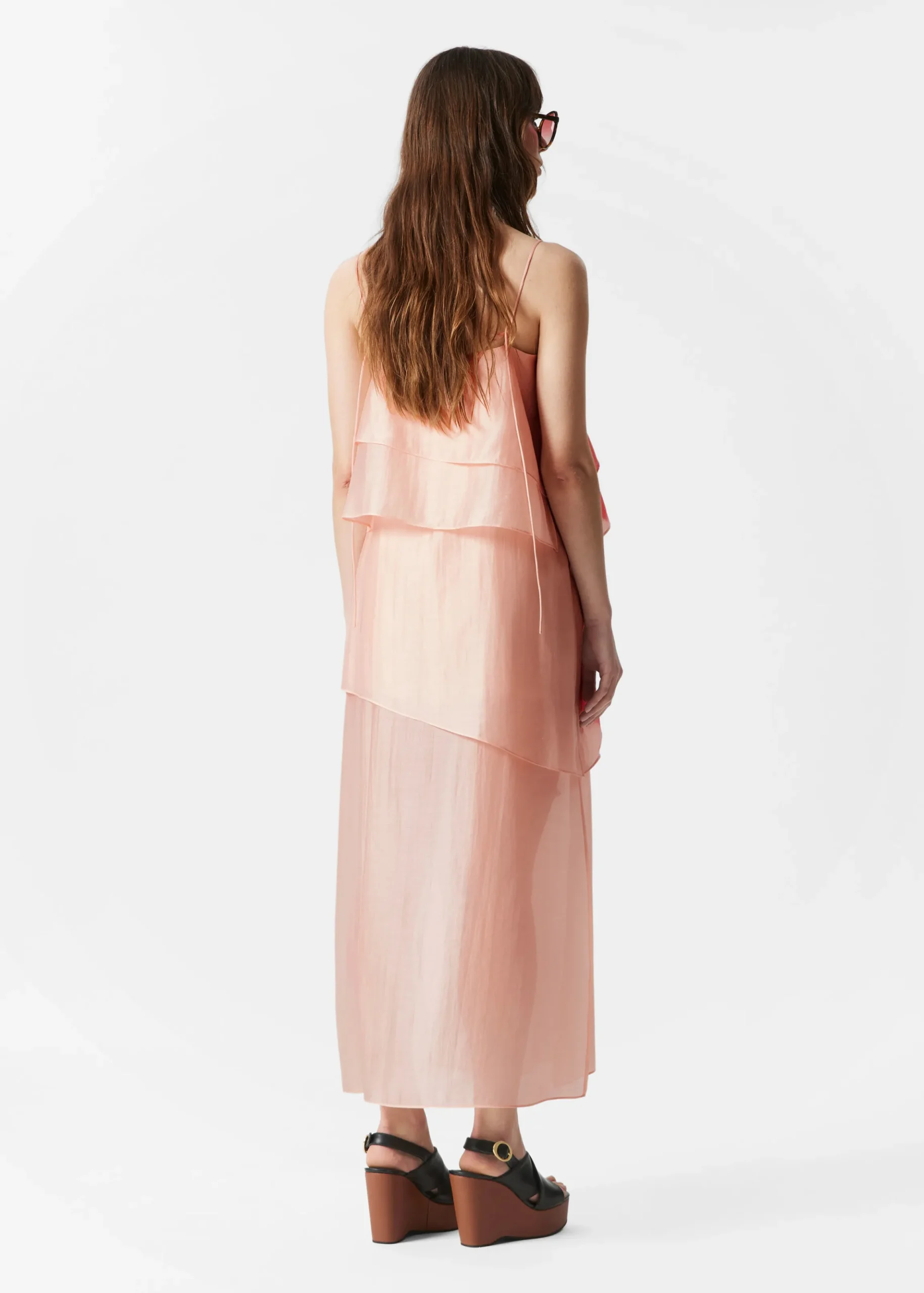 Maxikleid mit Blumenapplikation
