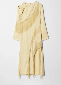 Maxikleid mit Fransen