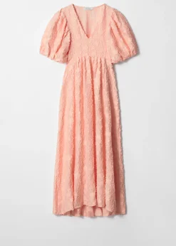 Maxikleid mit Puffärmeln