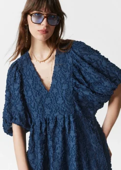 Maxikleid mit Puffärmeln