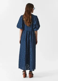 Maxikleid mit Puffärmeln