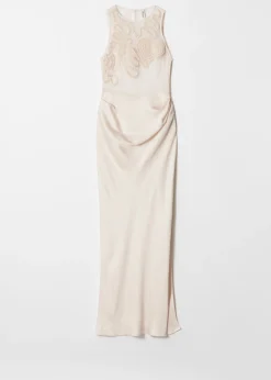 Maxikleid mit Stickerei