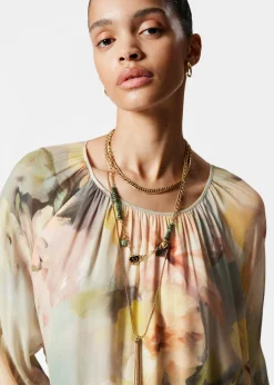 Maxikleid mit Volants