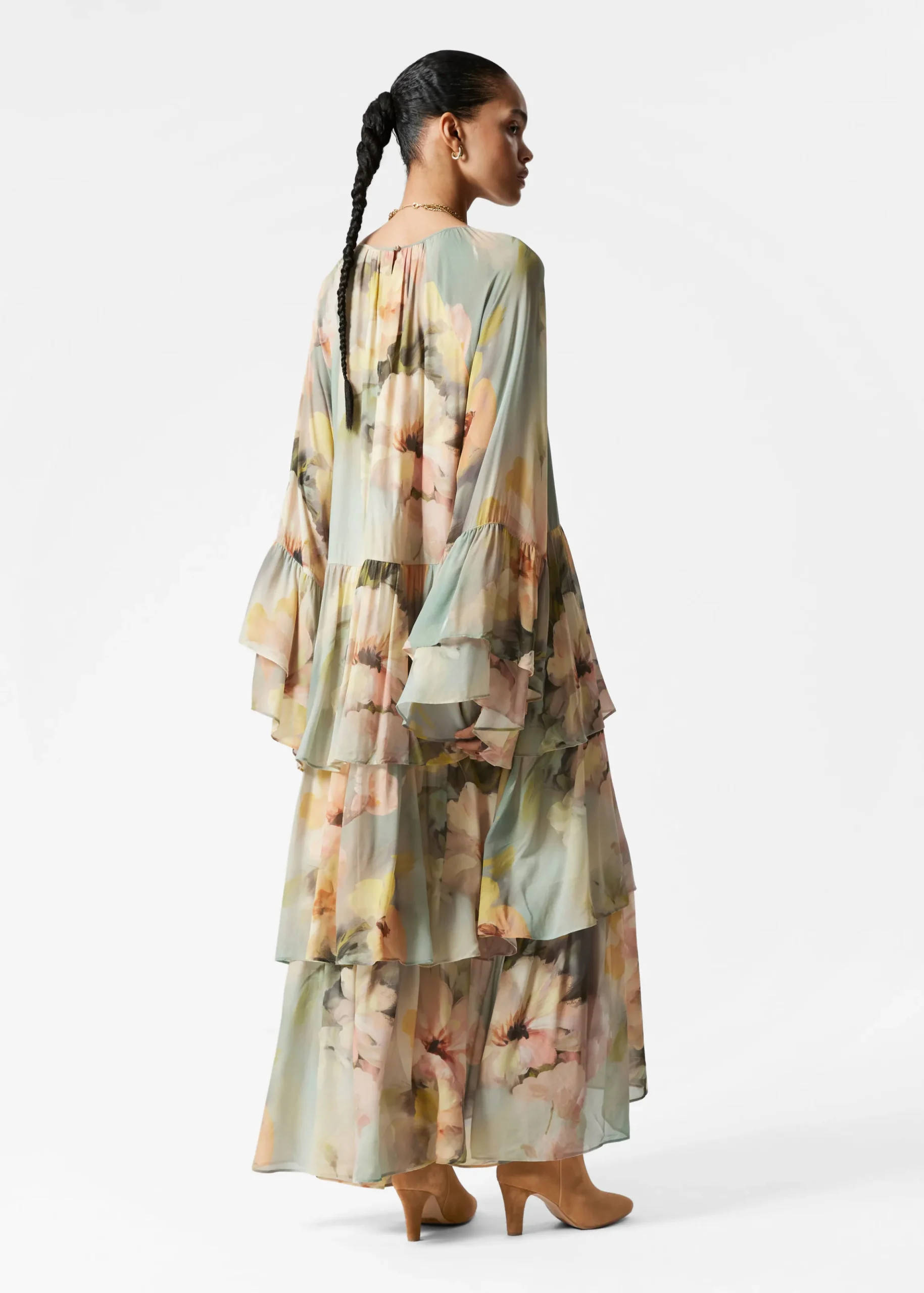Maxikleid mit Volants