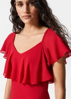 Maxikleid mit Volants