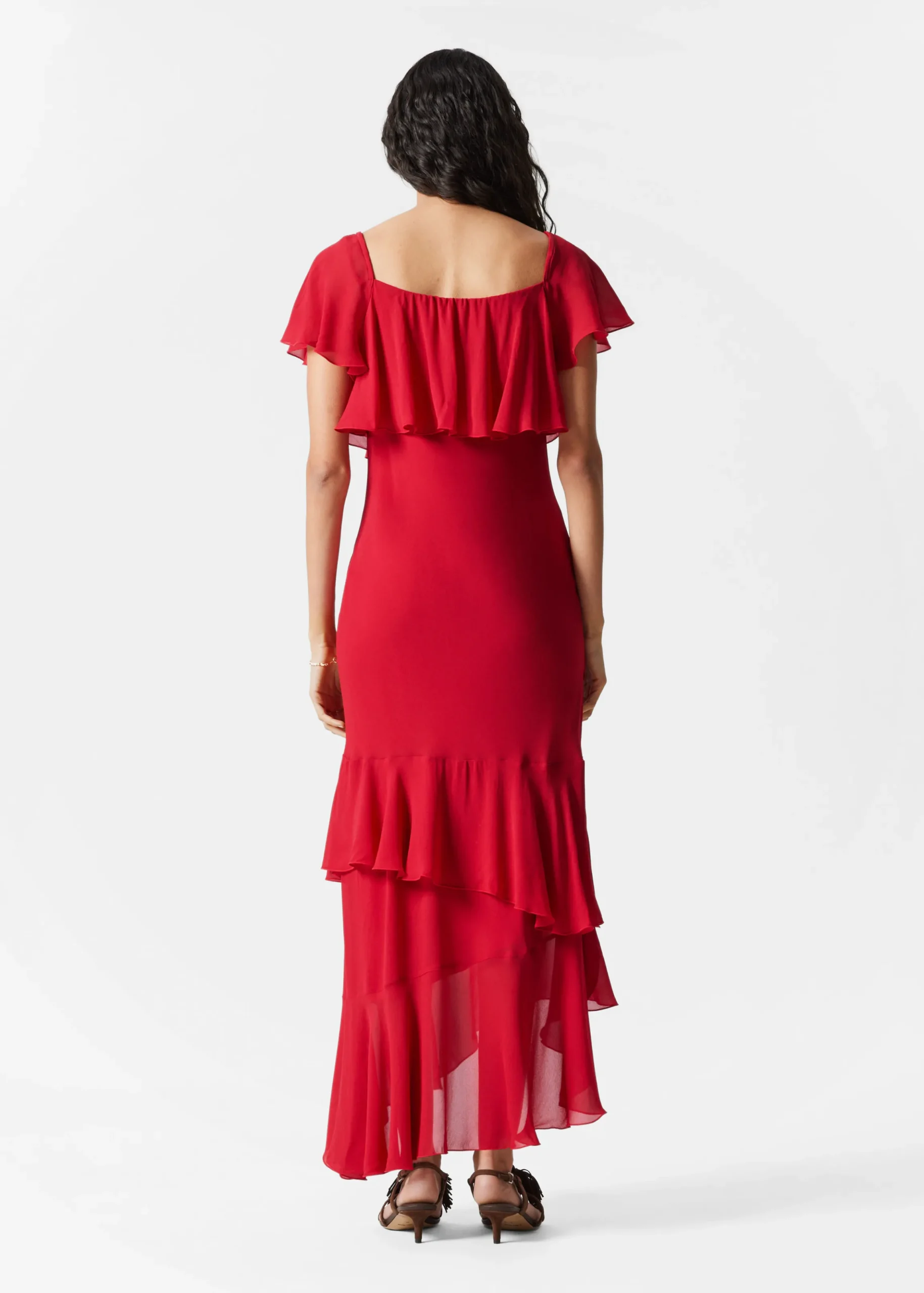 Maxikleid mit Volants