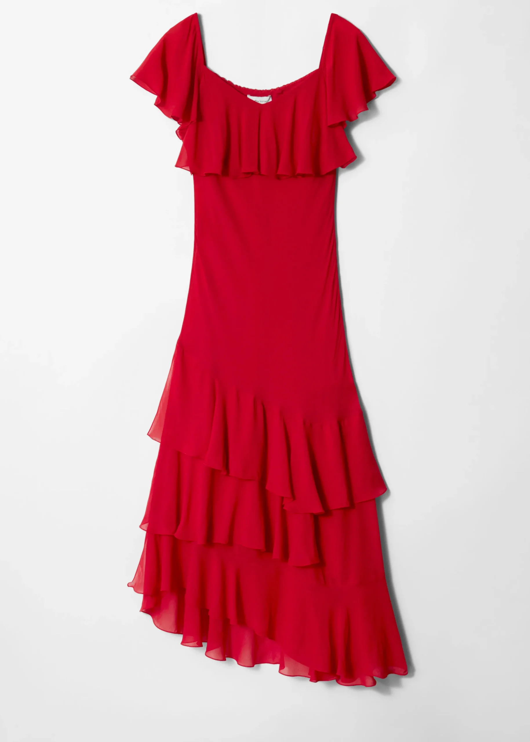 Maxikleid mit Volants