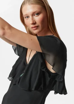 Maxikleid mit Volants