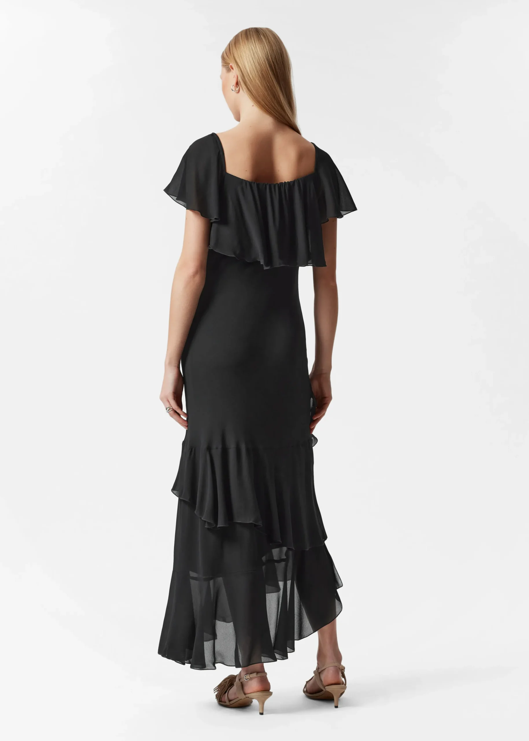 Maxikleid mit Volants
