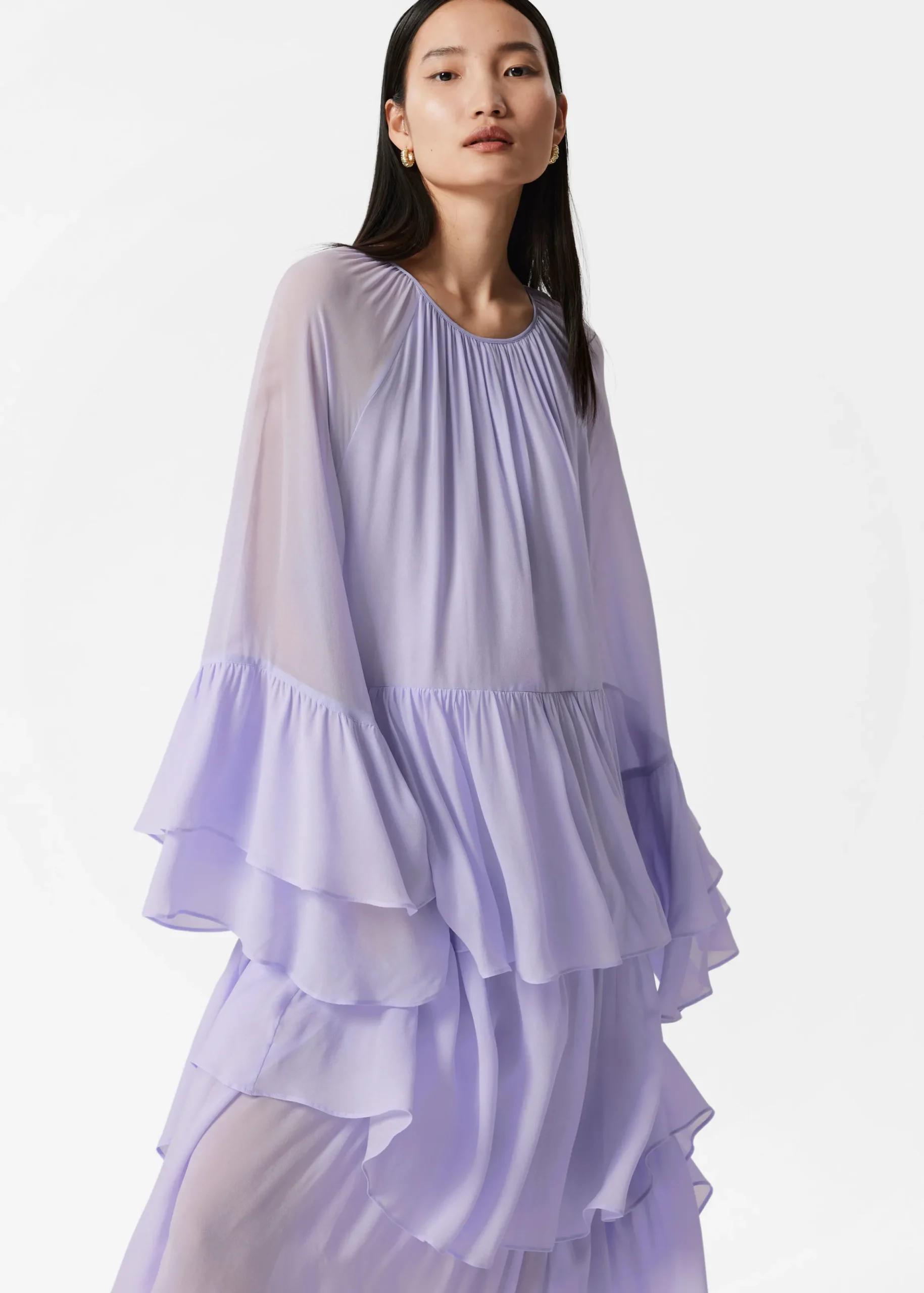 Maxikleid mit Volants