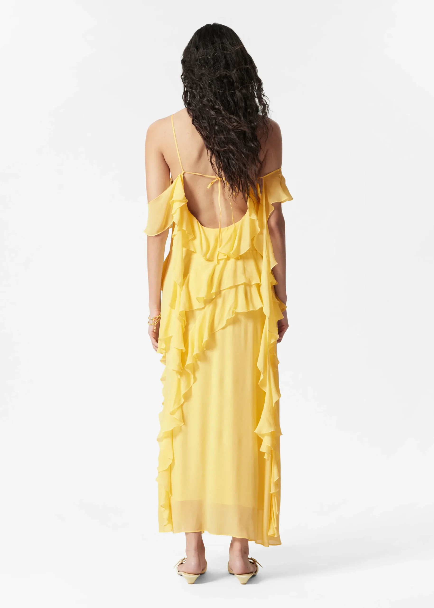 Maxikleid mit Volants