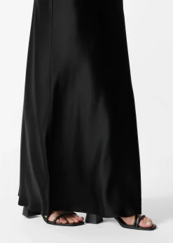 Maxirock aus Satin