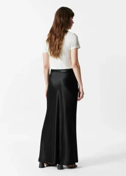 Maxirock aus Satin
