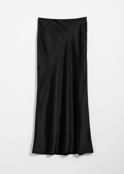 Maxirock aus Satin