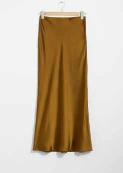 Maxirock aus Satin