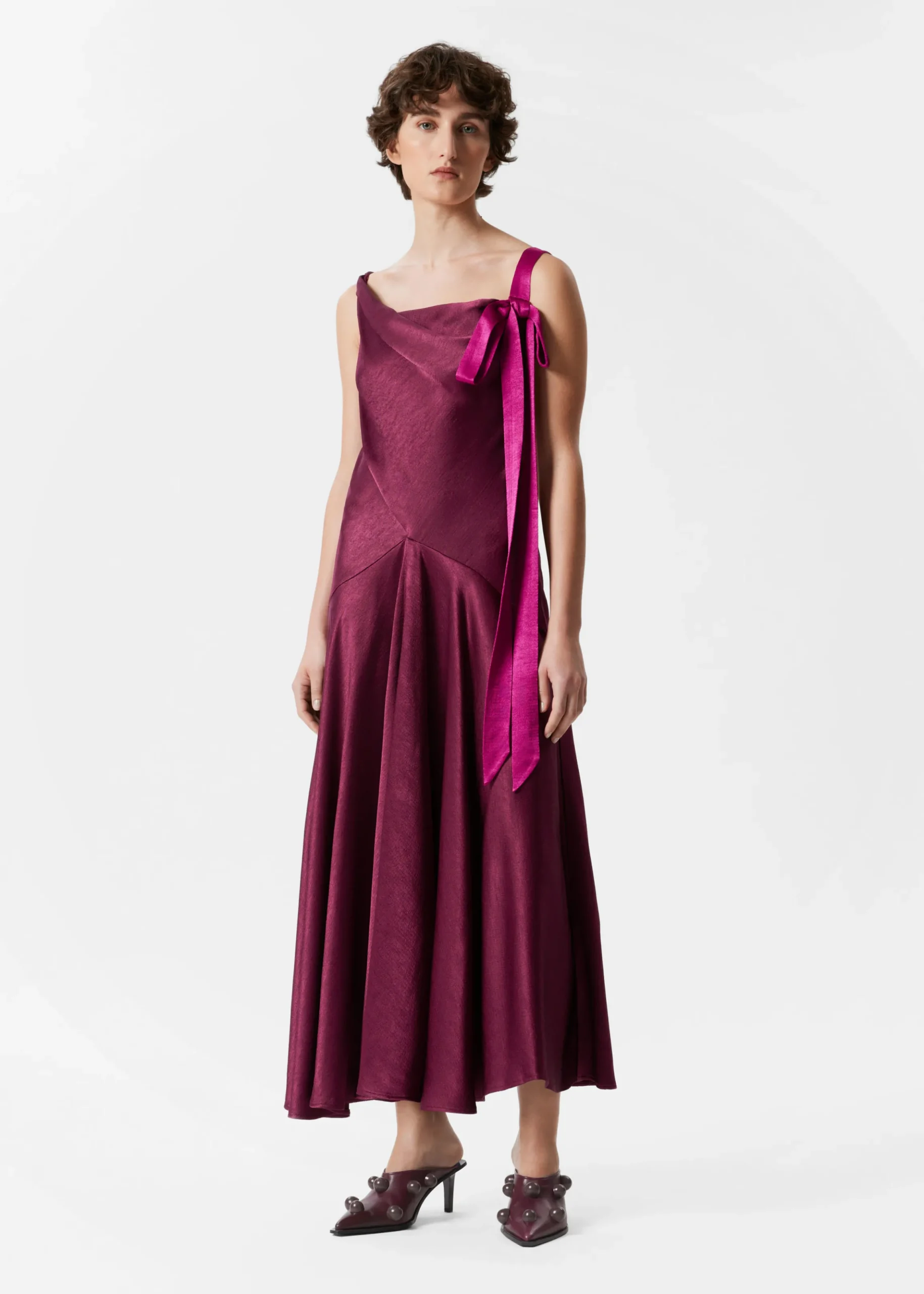 Maxi-Trägerkleid mit Bändern