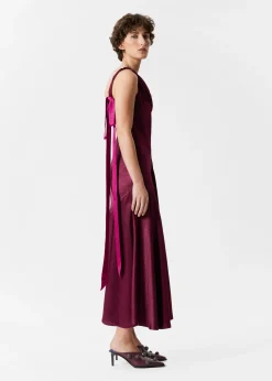 Maxi-Trägerkleid mit Bändern