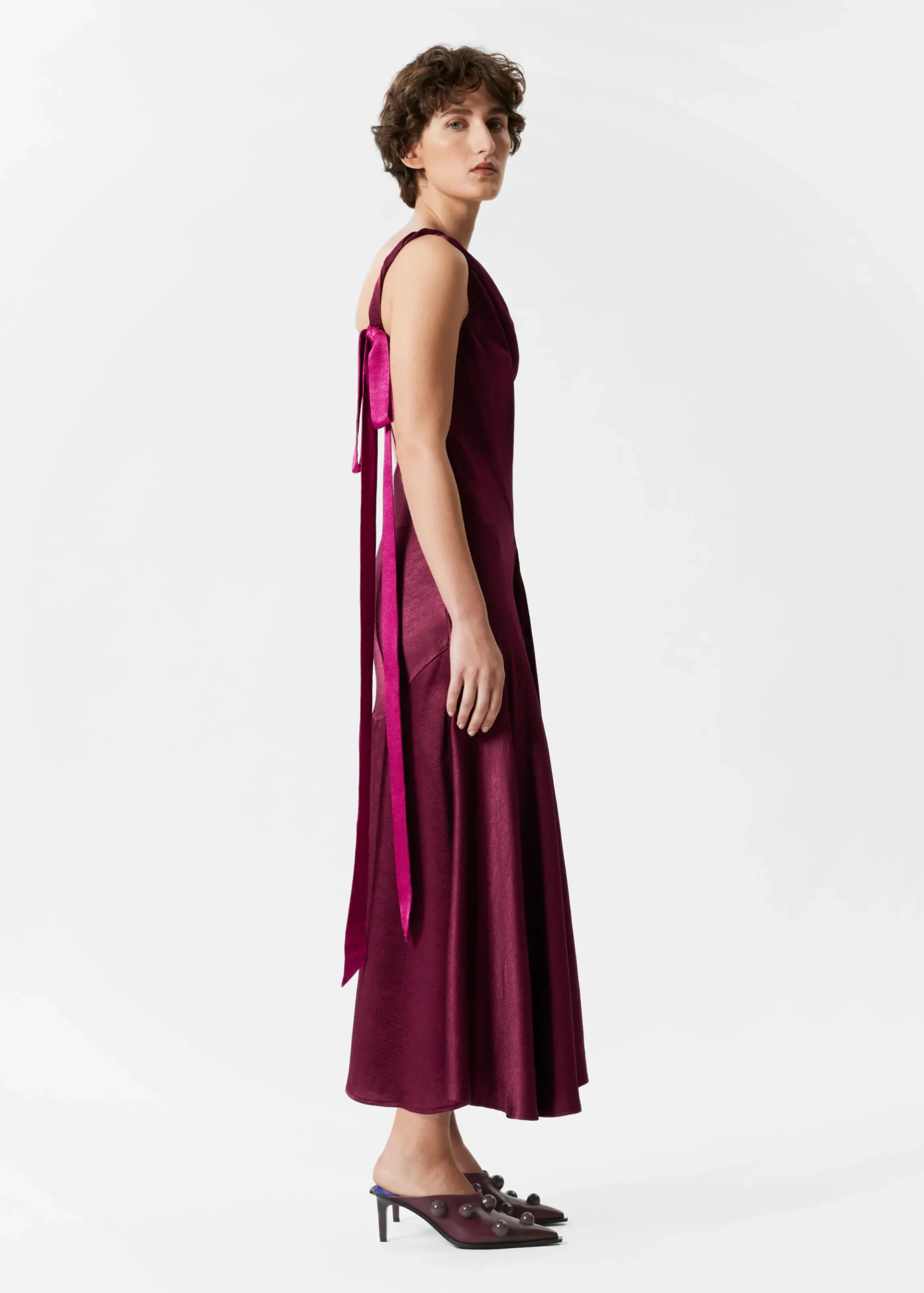 Maxi-Trägerkleid mit Bändern