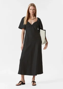 Midikleid aus Leinen