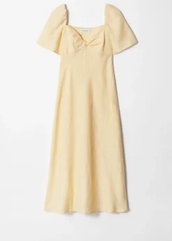 Midikleid aus Leinen