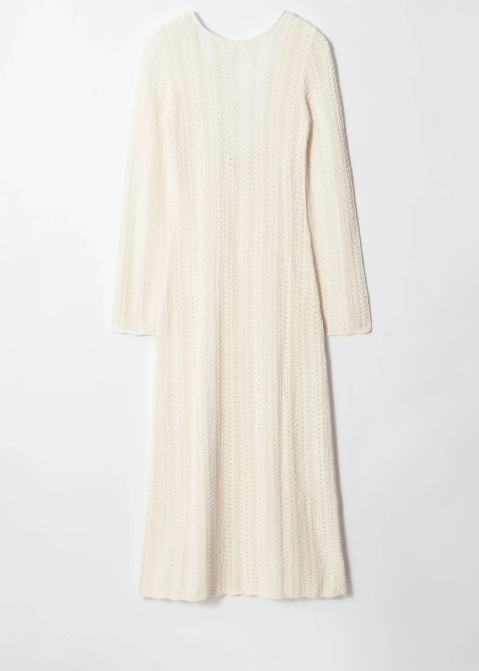 Midikleid aus Pointelle-Strick