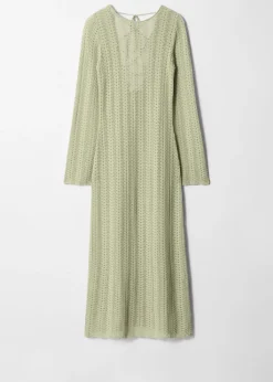 Midikleid aus Pointelle-Strick
