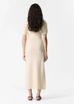 Midikleid aus Pointelle-Strick