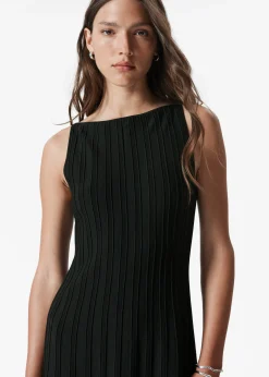 Midikleid aus Rippstrick