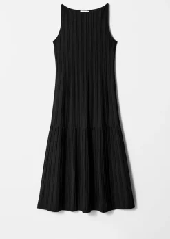 Midikleid aus Rippstrick