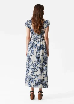 Midikleid mit Ballonärmeln