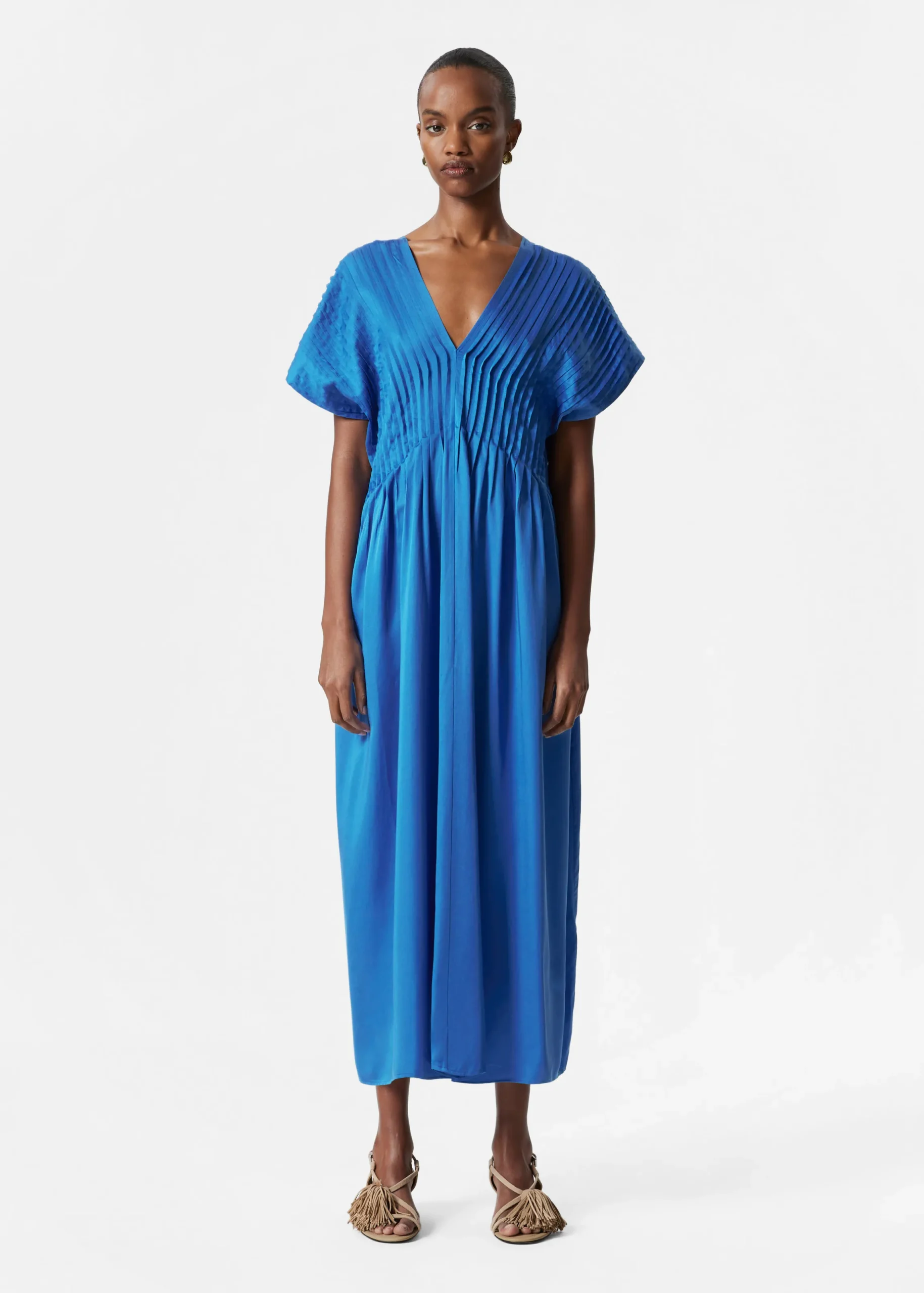 Midikleid mit Falten