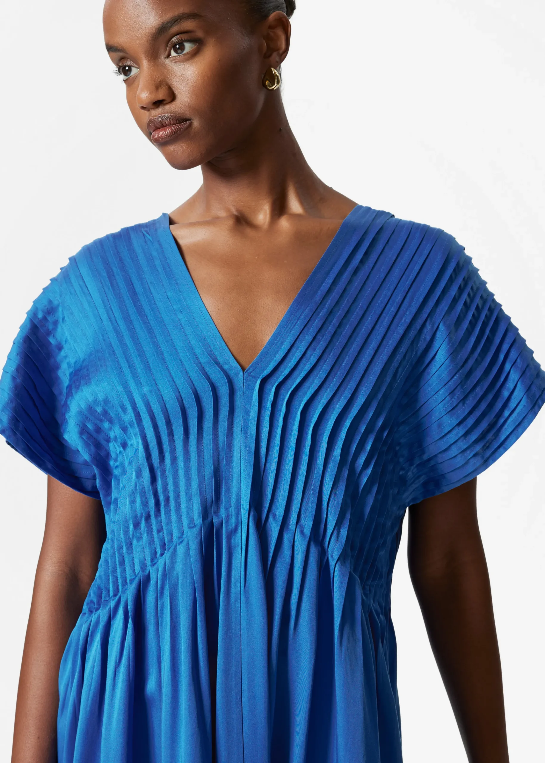 Midikleid mit Falten