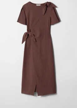 Midikleid mit Knotendetail