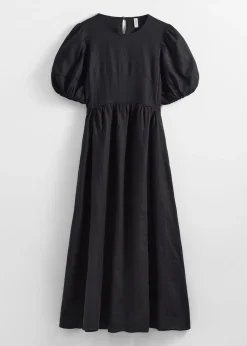 Midikleid mit Puffärmeln